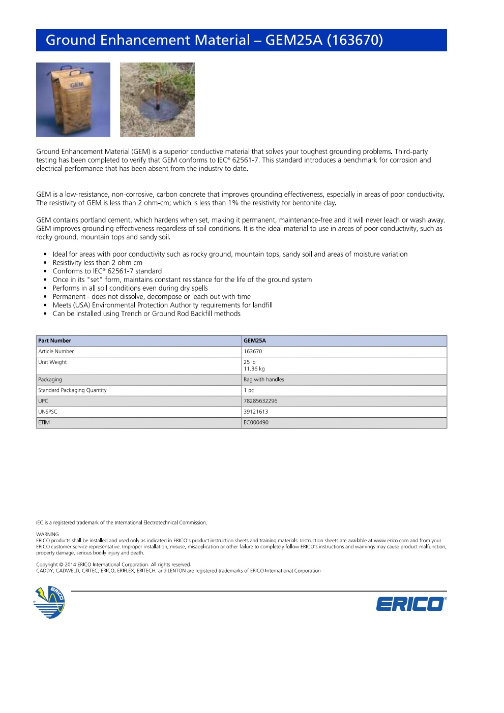 Ground Enhancement Materials GEM25A Elang Mas IndoAsia