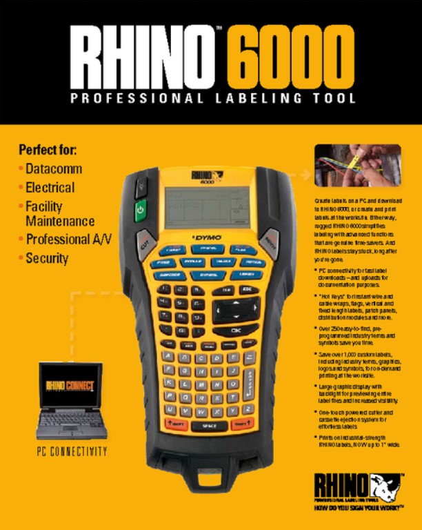 Dymo Rhino 6000 Labelling Printer Elang Mas IndoAsia