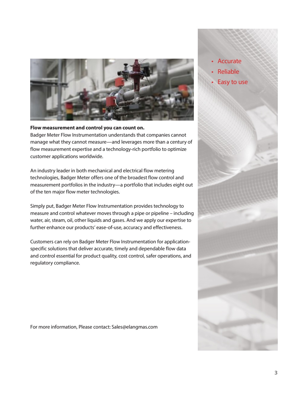 Flow Instrumentation Product Overview Elang Mas IndoAsia